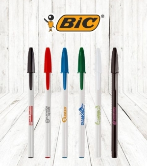 BIC Cristal Clic - Penna a sfera Rosso - Meccanismo a scatto