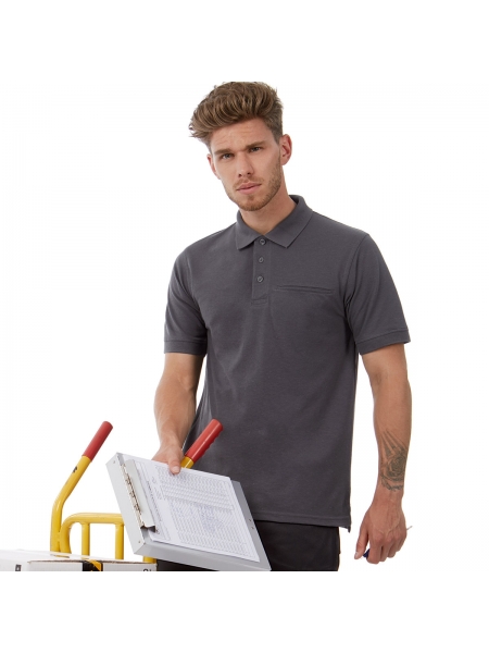 Polo da uomo personalizzata B&C Collection Energy Pro