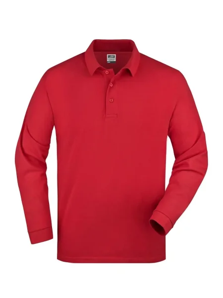 polo-da-uomo-personalizzata-james-nicholson-pique-long-sleeved-red-13.webp