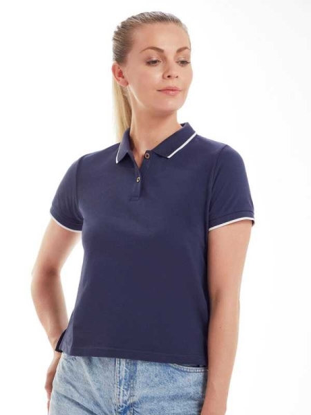 Polo donna personalizzata Mantis The Women's Tipped Polo