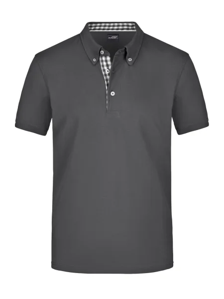 polo-james-nicholson-men-plain-200-g-m2-graphite-graphite-white-72.webp