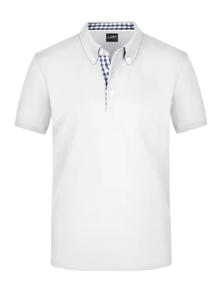 polo-james-nicholson-men-plain-200-g-m2-white-navy-white-100.webp