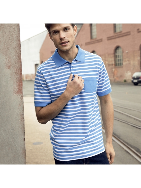 Polo Personalizzate Uomo Striped James & Nicholson