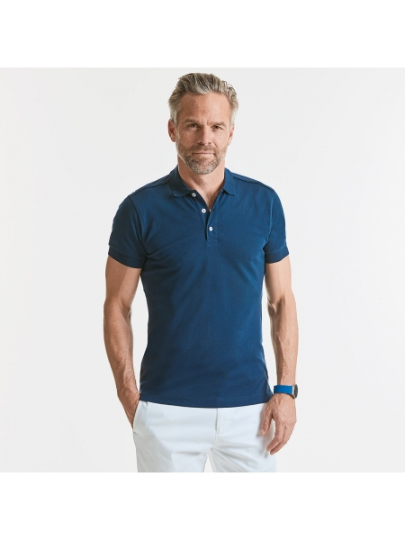 Polo Personalizzate uomo Stretch Russell