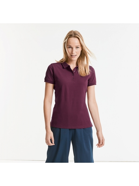 Polo Personalizzate donna Tailored Stretch Russell