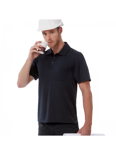 Polo da lavoro personalizzata B&C Collection Coolpower Pro