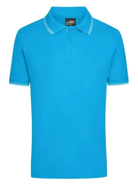polo-colorate-personalizzate-james-nicholson-mens-polo-190-turquoise-white-17.webp