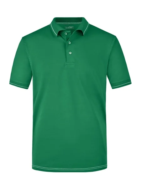 polo-elasticizzata-jn-men-elastic-170-g-m2-irish-green-white-61.webp