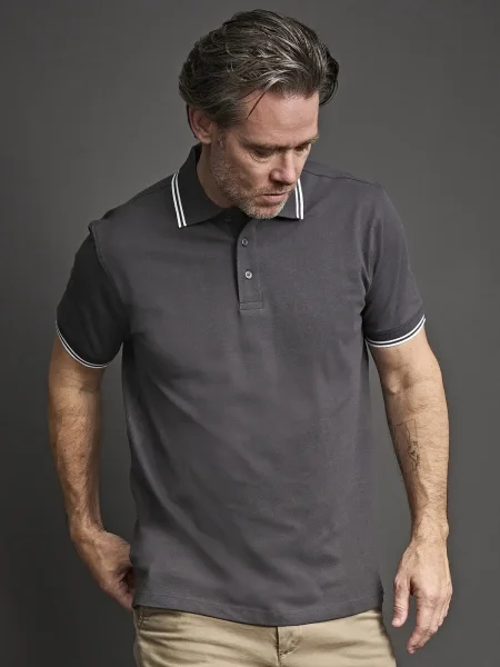 Polo Personalizzate uomo Luxury Stripe Stretch Tee Jays