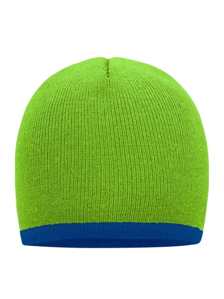 cappello-invernale-personalizzato-myrtle-beach-contrasting-border-lime-green-royal-86.webp