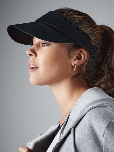 Cappellino a visiera personalizzato Beechfield Sports Visor