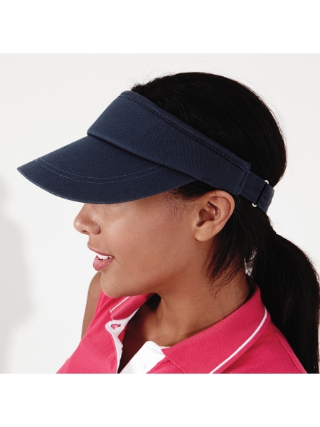 Cappellino a visiera personalizzato Beechfield Sports Visor
