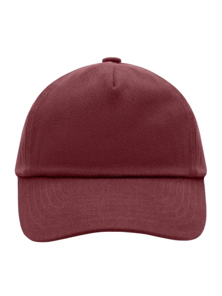 cappellino-bambino-5-pannelli-personalizzato-myrtle-beach-kids-cap-burgundy-101.webp