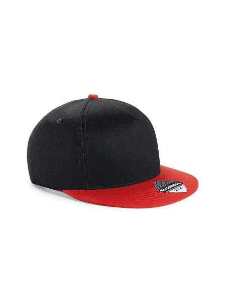 cappellino-rap-e-snapback-bambino-beechfield-youth-size-black-bright-red-35.webp