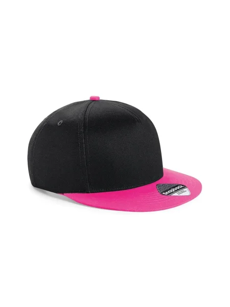 cappellino-rap-e-snapback-bambino-beechfield-youth-size-black-fuchsia-39.webp