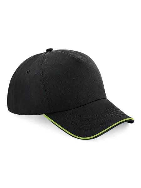 cappellino-baseball-personalizzato-adulto-beechfield-aut-adulto-5-panel-cap-piped-peak-black-lime-green-30.webp