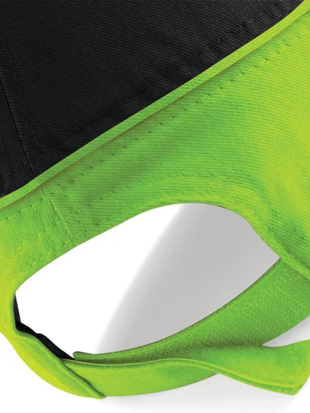 cappellino-baseball-5-pannelli-personalizzato-beechfield-teamwear-competition-black-lime-green-75.webp