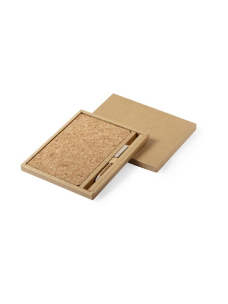 Taccuino A5 con penna personalizzato Parure Cork