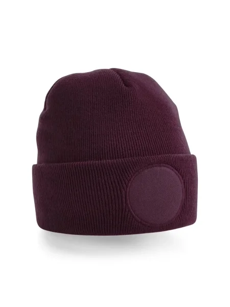 cappello-invernale-personalizzato-beechfield-circular-patch-beanie-burgundy-19.webp