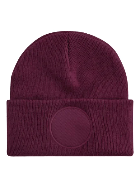 cappello-invernale-personalizzato-beechfield-circular-patch-beanie-burgundy-43.webp