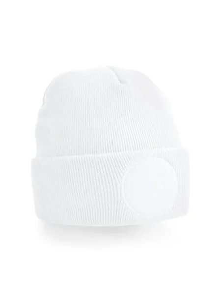 cappello-invernale-personalizzato-beechfield-circular-patch-beanie-white-20.webp