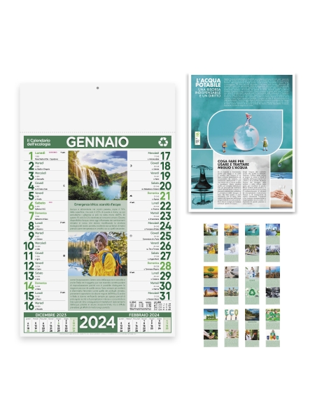 Calendari dell'ecologia cm 29x47