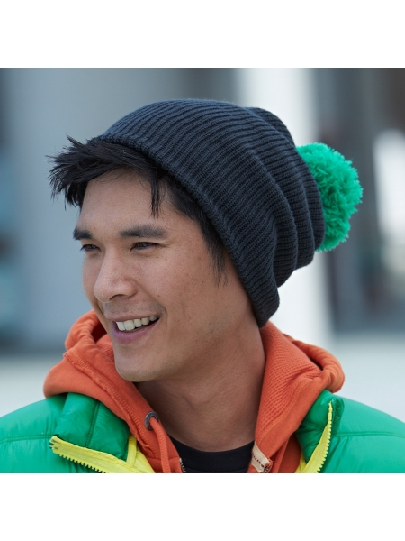 Cappellino Pompon Hat with Brim Myrtle Beach
