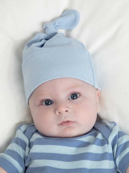 Cappellino neonato personalizzato BabyBugz Baby One-Knot Hat