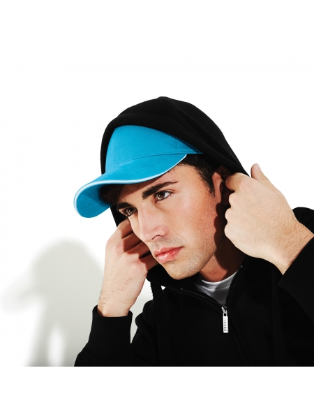 Cappellino adulto personalizzato Beechfield Athleisure 6 Panel Cap