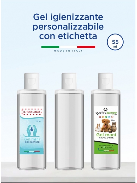 Gel igienizzante mani personalizzabile 55 ml