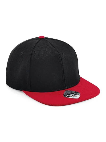 cappellino-modello-rap-e-snapback-personalizzato-beechfield-original-flat-peak-6-panels-snapback-black-classic-red-10.webp