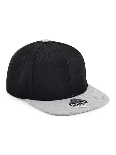 cappellino-modello-rap-e-snapback-personalizzato-beechfield-original-flat-peak-6-panels-snapback-black-graphite-grey-8.webp