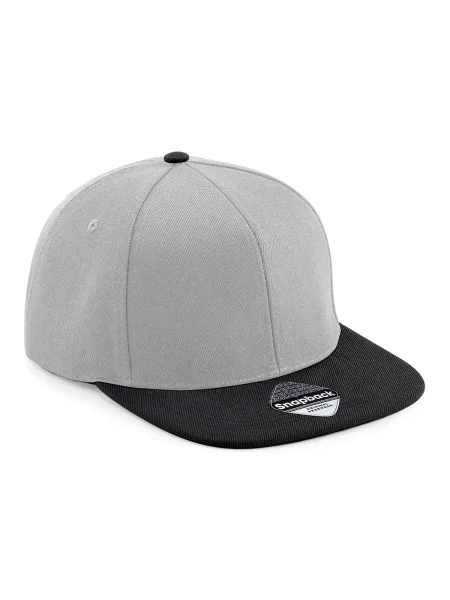 cappellino-modello-rap-e-snapback-personalizzato-beechfield-original-flat-peak-6-panels-snapback-grey-black-6.webp