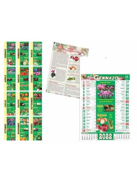 Calendari Orto e Giardino cm 28,8x47