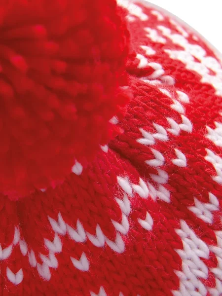 cappello-con-pon-pon-personalizzabile-beechfield-fair-isle-snowstar-classic-red-white-31.webp