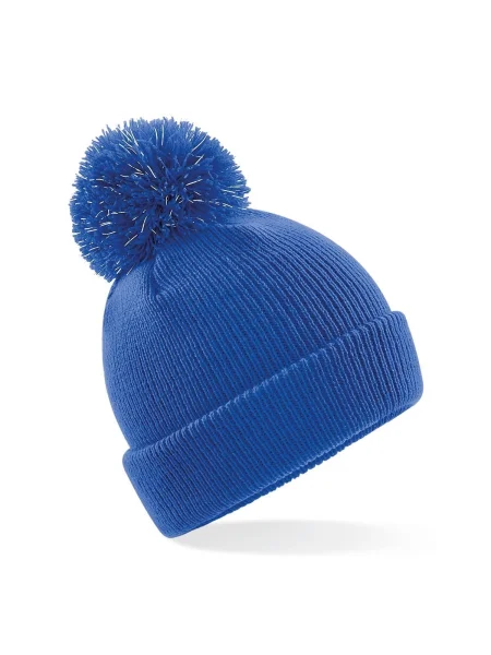 cappellini-con-pon-pon-personalizzato-beechfield-junior-reflective-bobble-bright-royal-11.webp