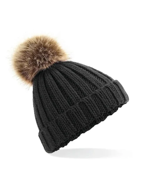 cappellino-invernale-bambino-personalizzato-beechfield-junior-fur-pom-pom-chunky-beanie-black-5.webp