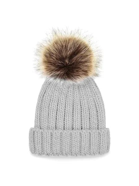 cappellino-invernale-bambino-personalizzato-beechfield-junior-fur-pom-pom-chunky-beanie-light-grey-10.webp
