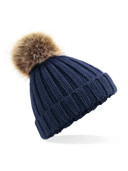 cappellino-invernale-bambino-personalizzato-beechfield-junior-fur-pom-pom-chunky-beanie-navy-7.webp