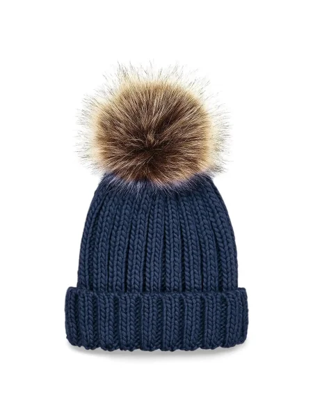 cappellino-invernale-bambino-personalizzato-beechfield-junior-fur-pom-pom-chunky-beanie-navy-8.webp