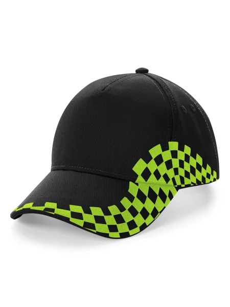 cappellino-baseball-5-pannelli-personalizzato-beechfield-grand-prix-black-lime-green-41.webp