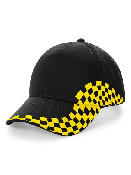 cappellino-baseball-5-pannelli-personalizzato-beechfield-grand-prix-black-yellow-43.webp