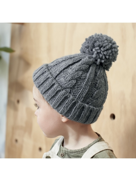 Cappellino bambino Cable Knit Beechfield