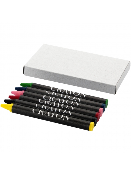 Set pastelli a cera colorati 6 pezzi Ayo