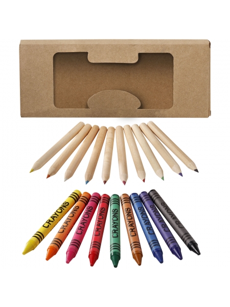 Set disegno con matite e pastelli colorati personalizzato Lucky