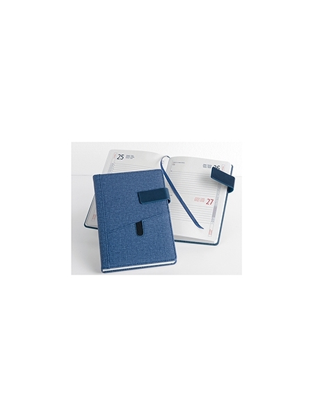 Agende giornaliere cm 15x21 con tasche anteriori e chiusura con magnete - sabato e domenica abbinati