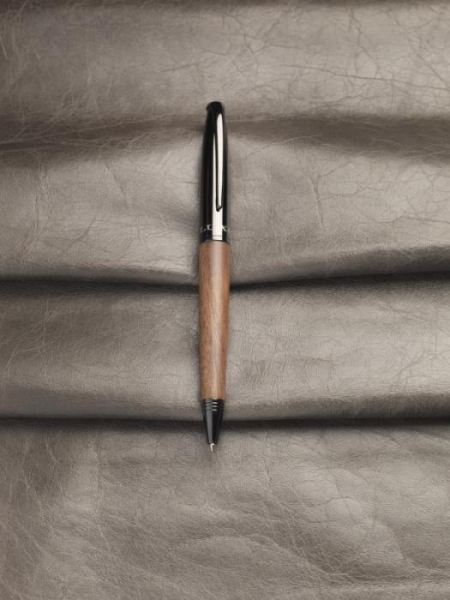 Penna a sfera in metallo e legno personalizzata Luxe Loure