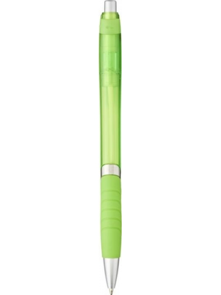 Penna in plastica con impugnatura in gomma personalizzata Turbo