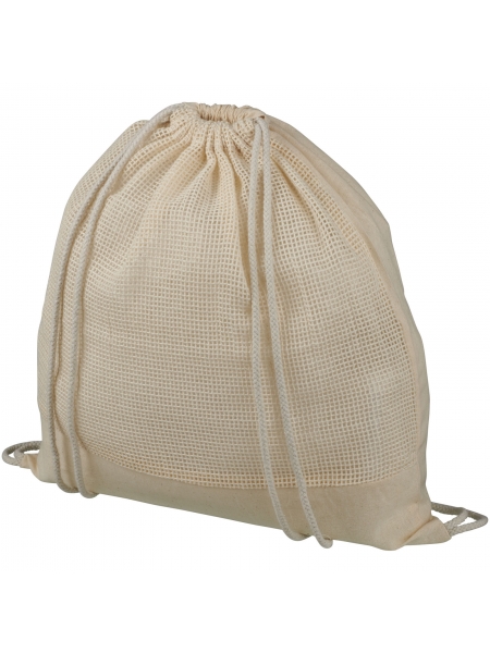Sacca in rete di cotone con cordoncino Maine 33x44 cm