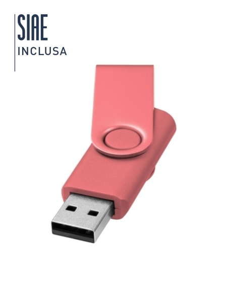 Chiavetta USB personalizzata Rotate-Metallic 2 GB
